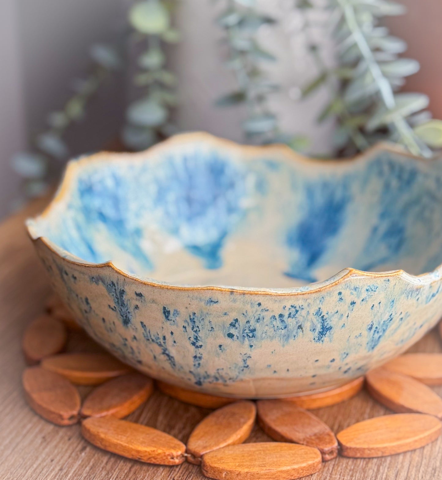 Ocean Mist Serving Bowl