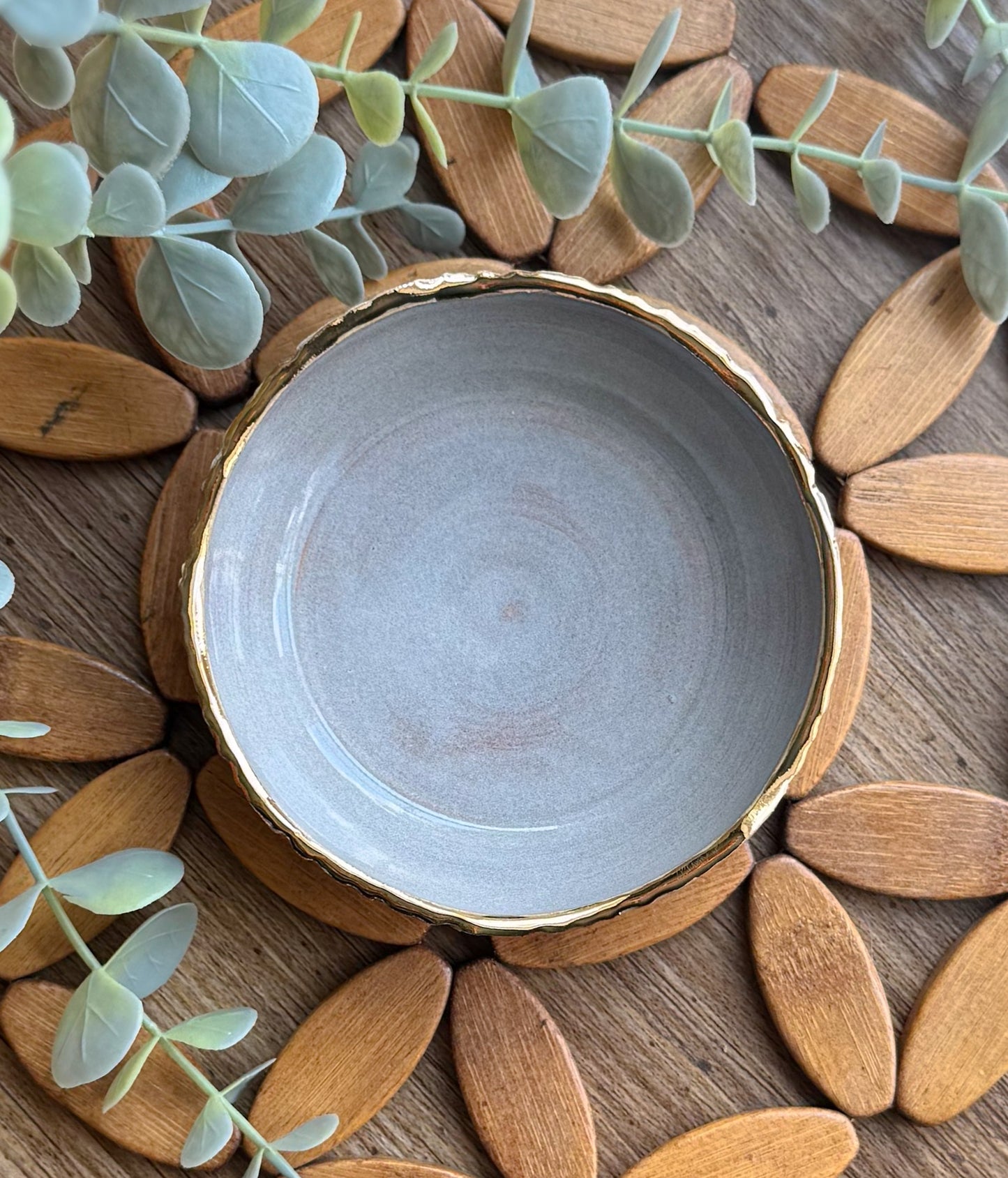 24k Gold Trimmed Accent Dish