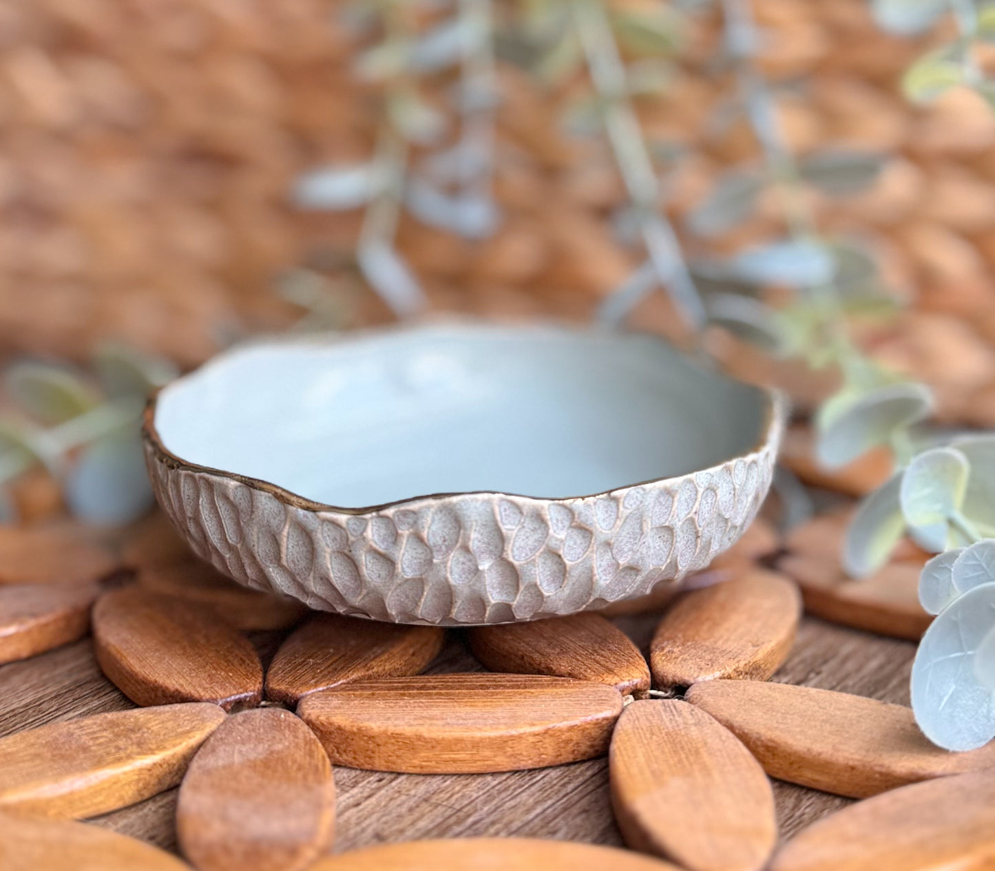 24k Gold Trimmed Accent Dish