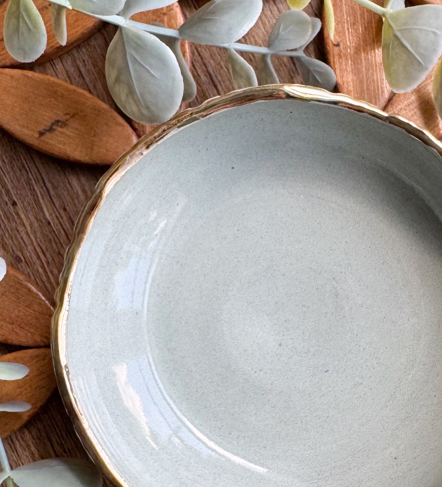 24k Gold Trimmed Accent Dish