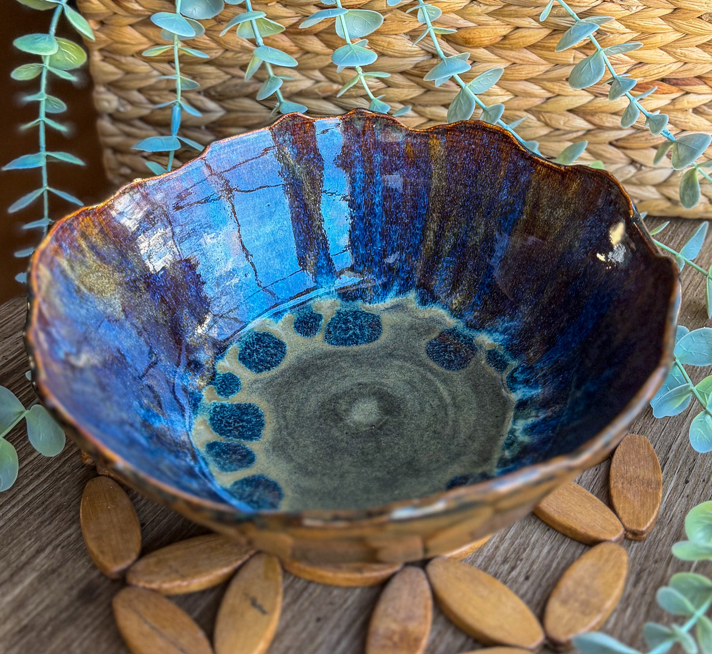 Earth's Fire Serving Bowl