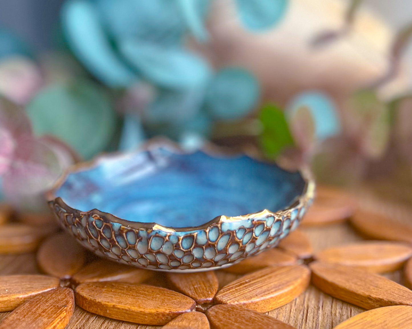 Blue Rutile Trinket Dishes