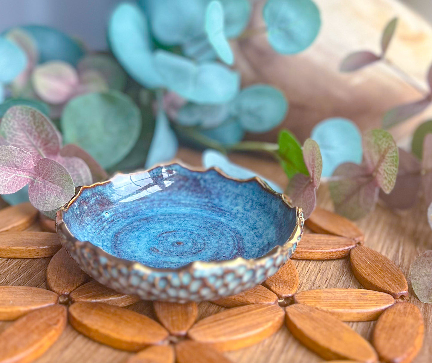 Blue Rutile Trinket Dishes