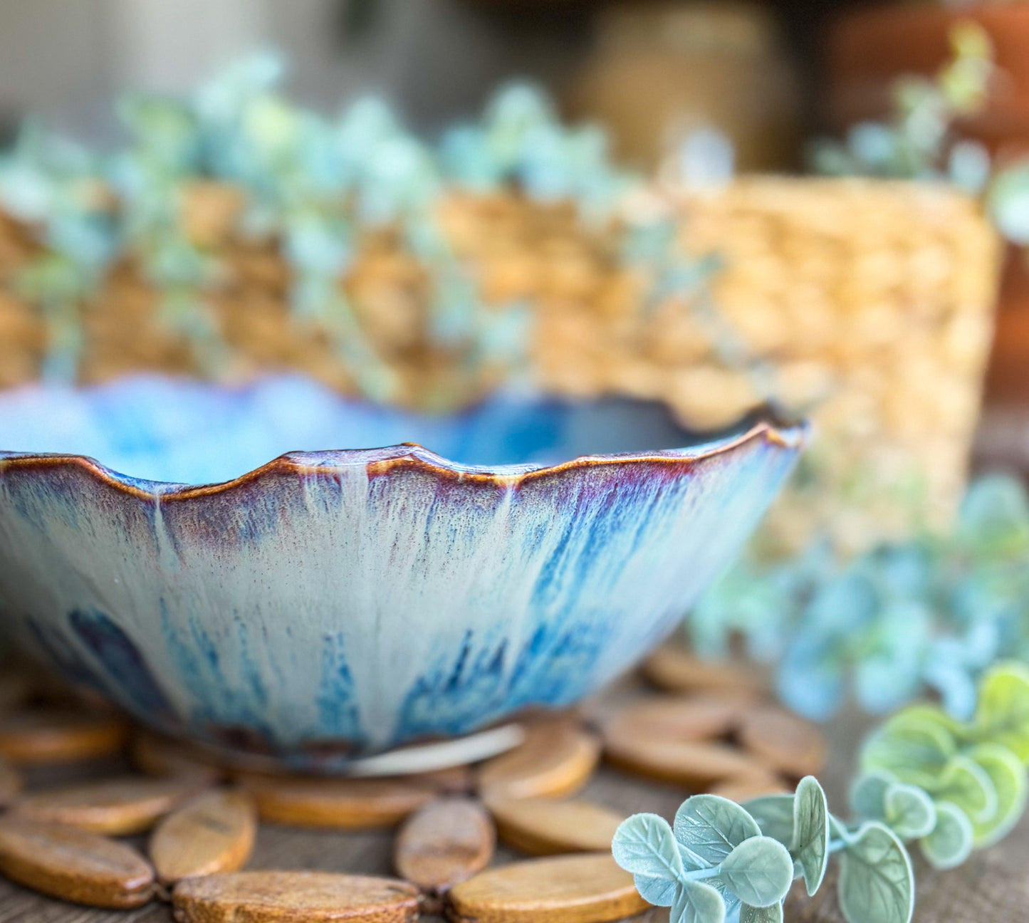 Ocean Tides Serving Bowl