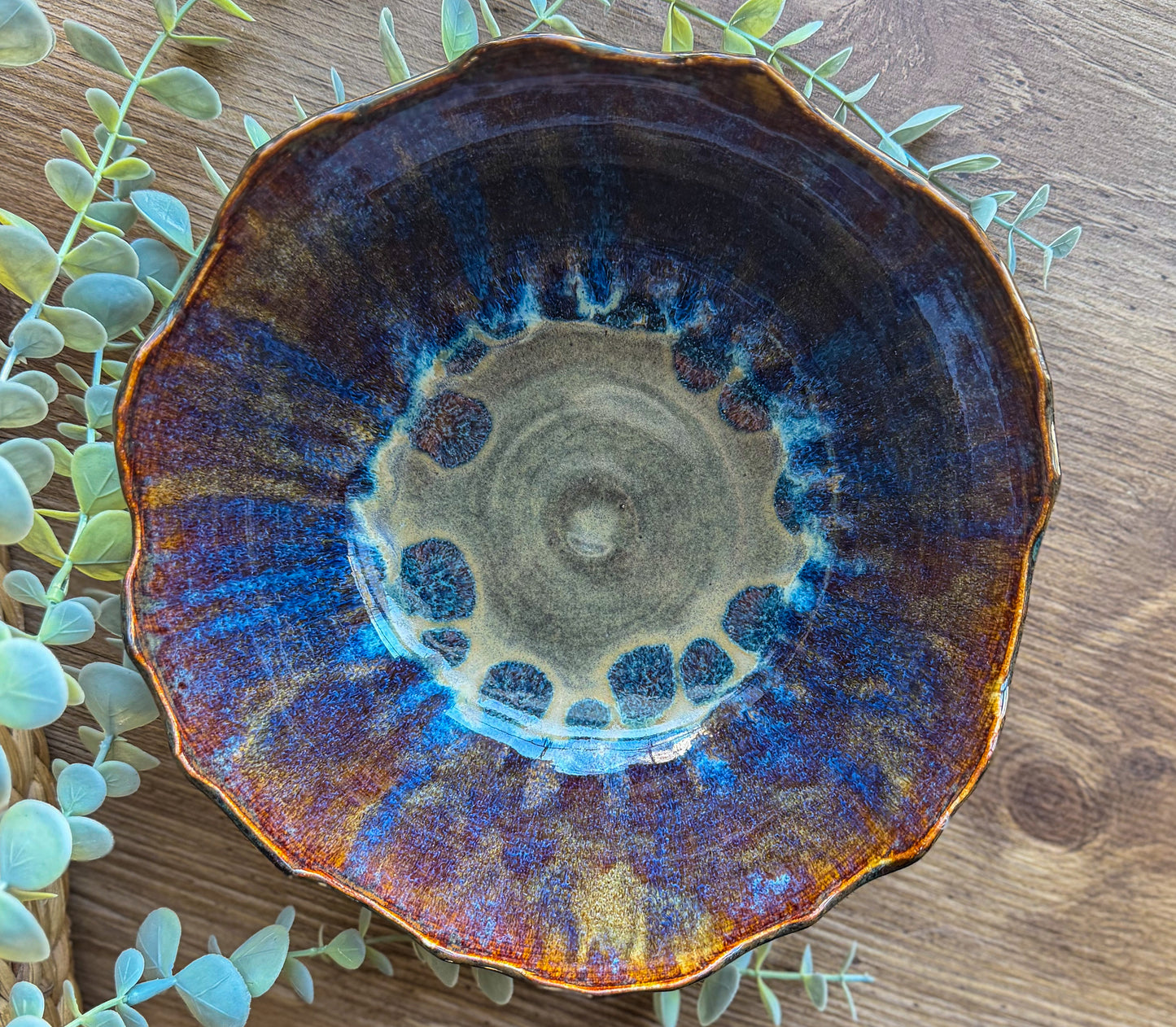 Earth's Fire Serving Bowl