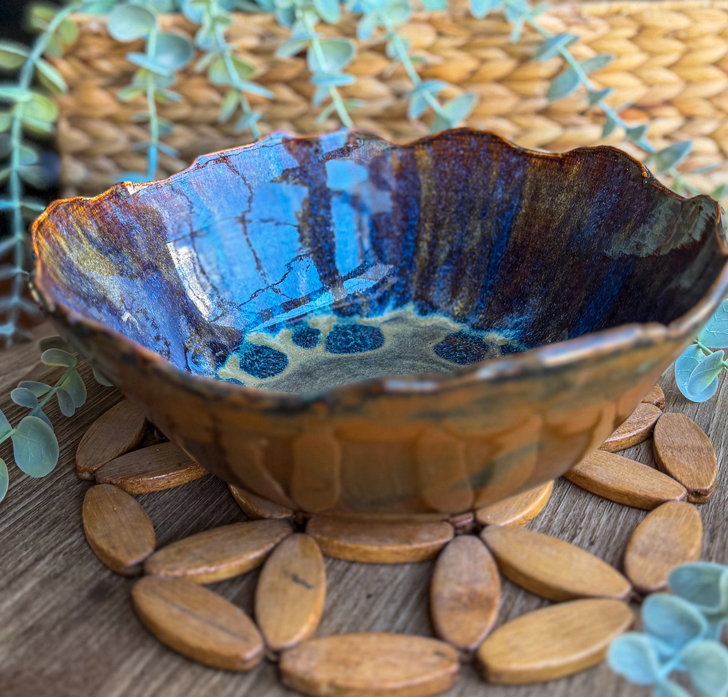 Earth's Fire Serving Bowl