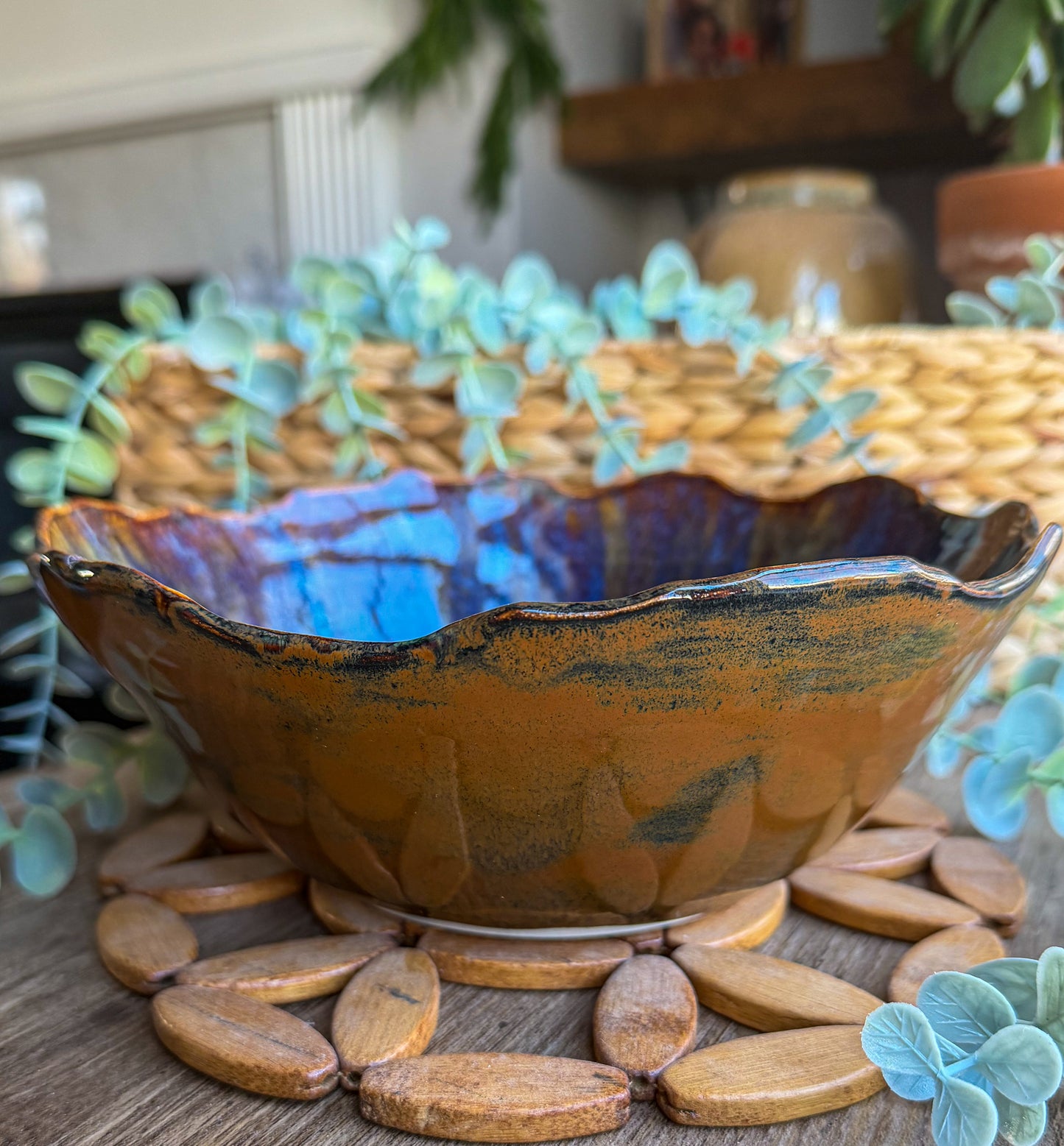 Earth's Fire Serving Bowl